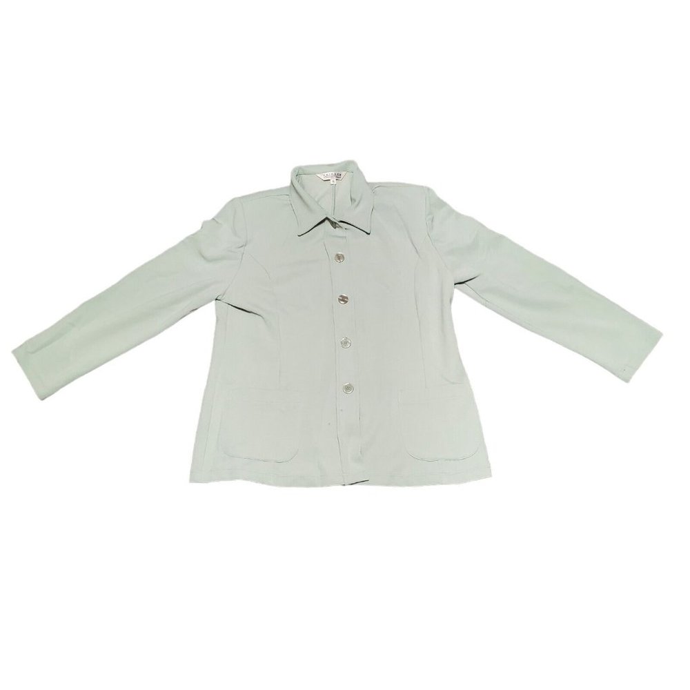 Uniform John Paul Richard Button Up Padded Shoulder Dress Shirt‎ Size 16
